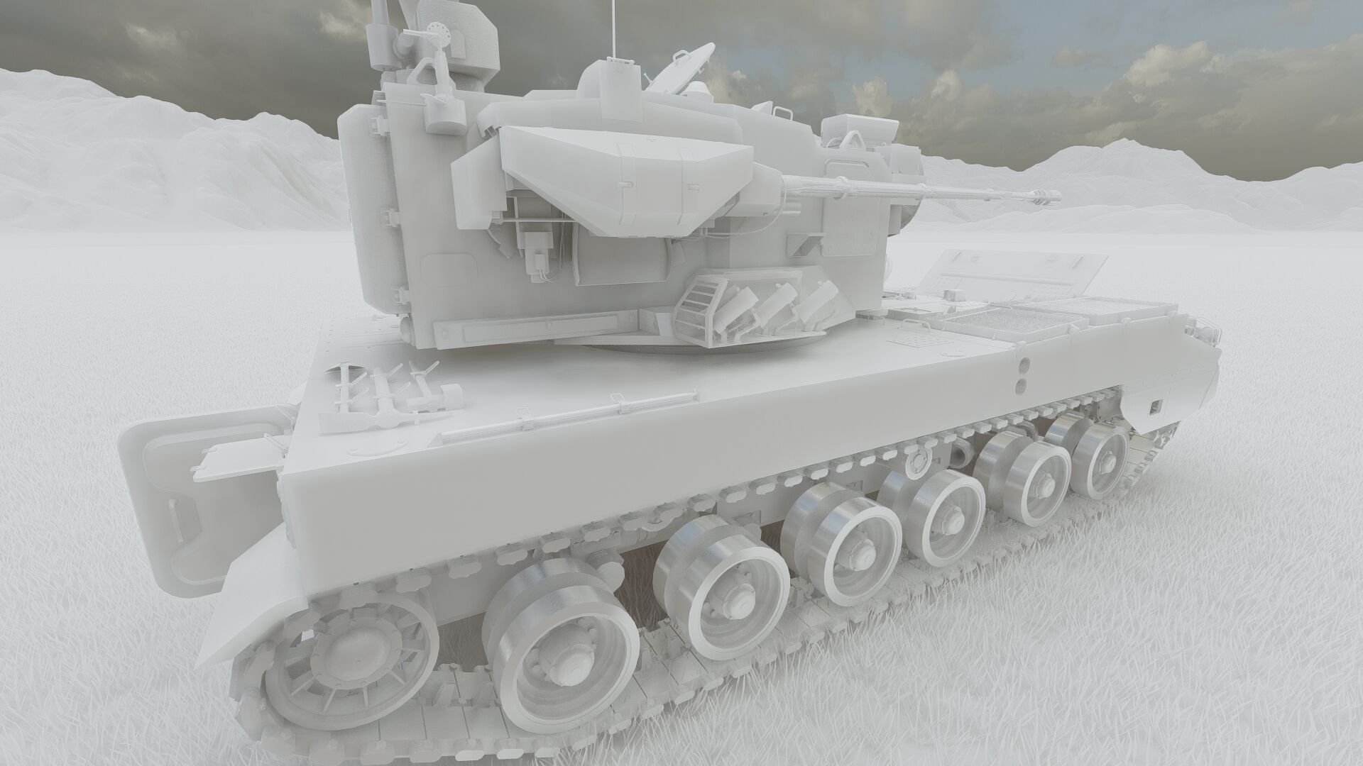 PGZ-09 - Type 09 self-propelled anti-aircraft artillery 3D model_30