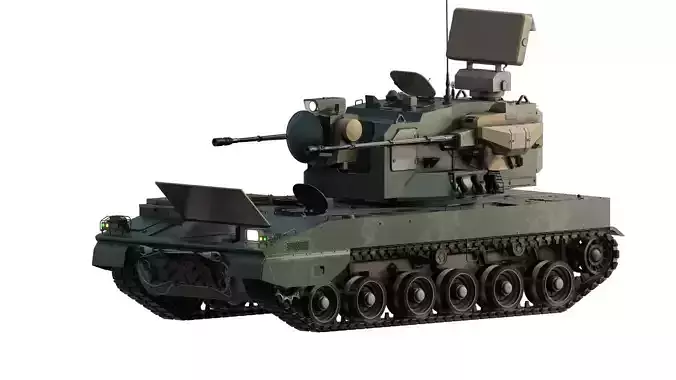 PGZ-09 - Type 09 self-propelled anti-aircraft artillery 3D model