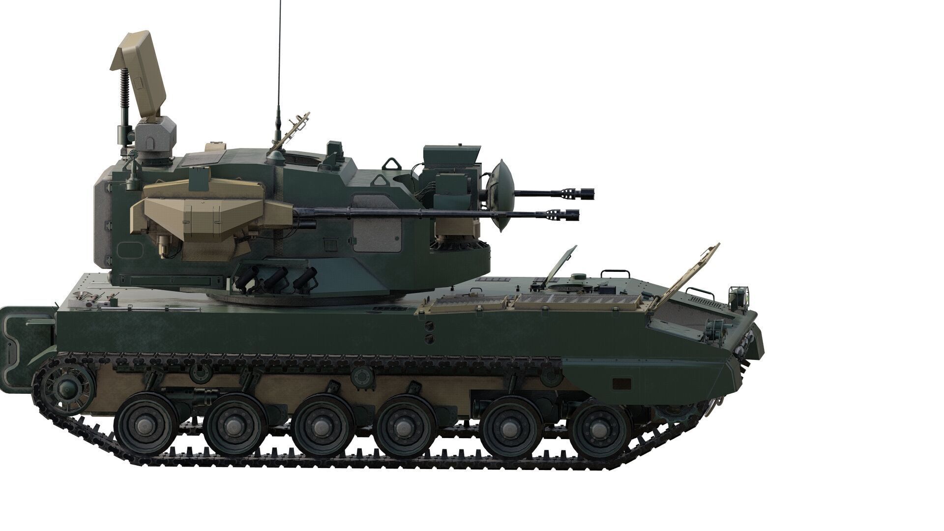 PGZ-09 - Type 09 self-propelled anti-aircraft artillery 3D model_3