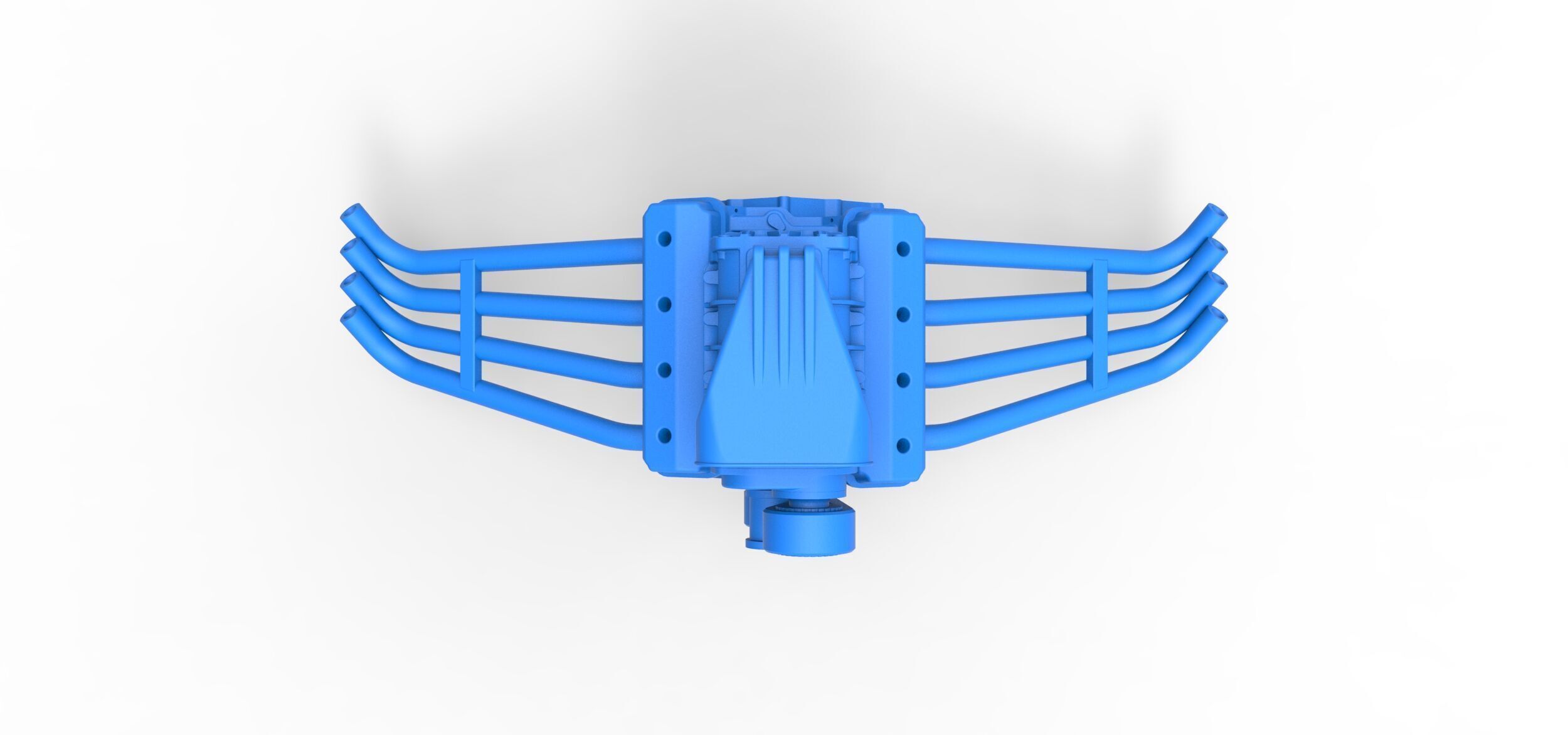 Engine of Vintage Funny Car Scale 1 to 25 3D print model_6