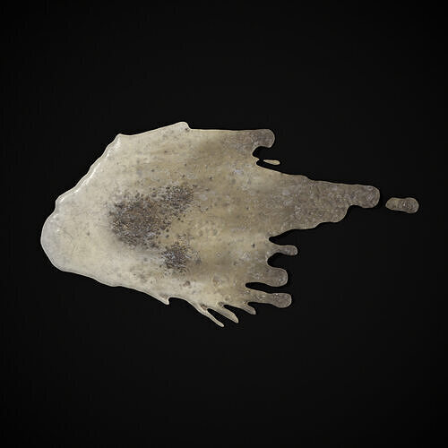 Bird Poop Pack Low-poly 3D model 5