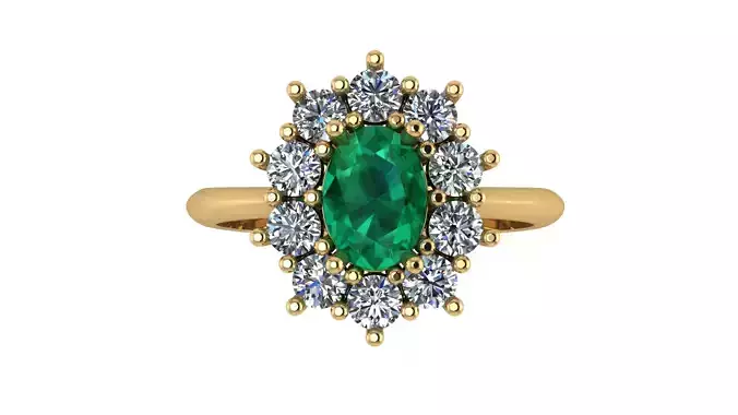 Queen ring 7x5 italian design