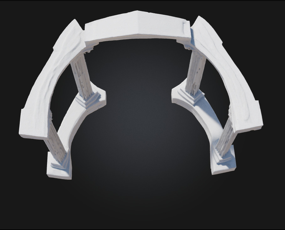 Ancient Pillars Archway Gateway to a Lost Civilization 3D model_3