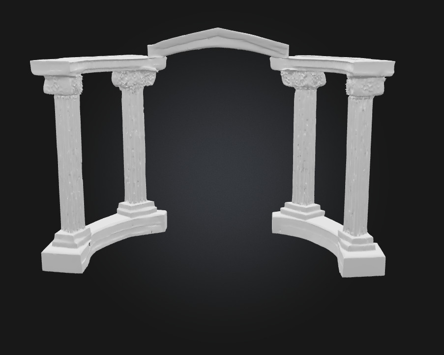 Ancient Pillars Archway Gateway to a Lost Civilization 3D model_5