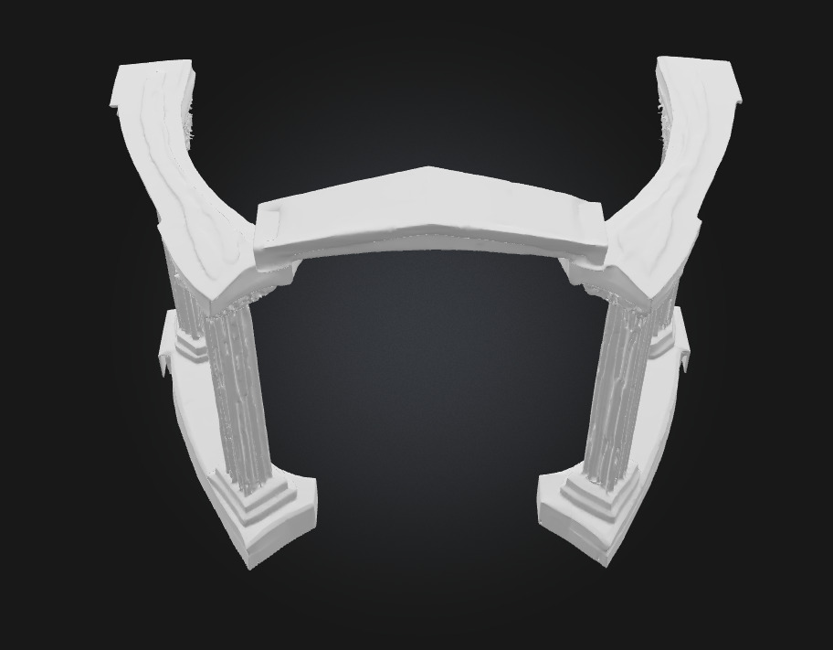 Ancient Pillars Archway Gateway to a Lost Civilization 3D model_6