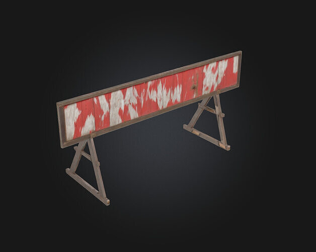 Construction Barrier  Essential Safety Element for Work Zones 3D model 4