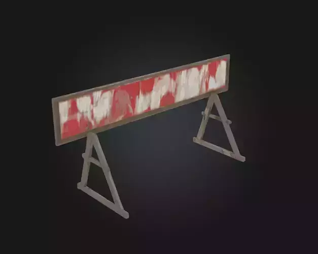 Construction Barrier Essential Safety Element for Work Zones 3D model