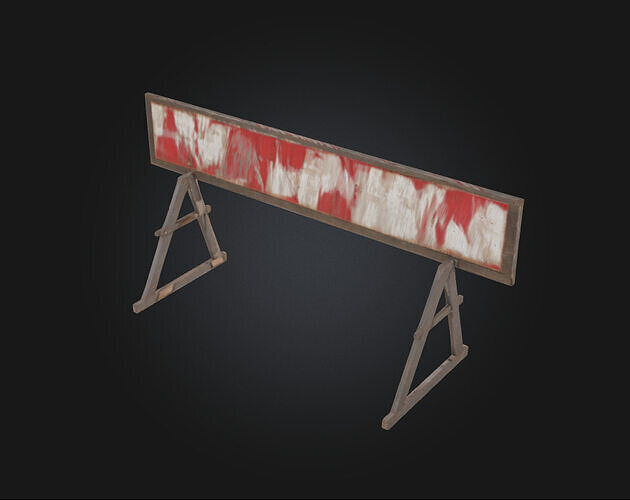 Construction Barrier  Essential Safety Element for Work Zones 3D model 2