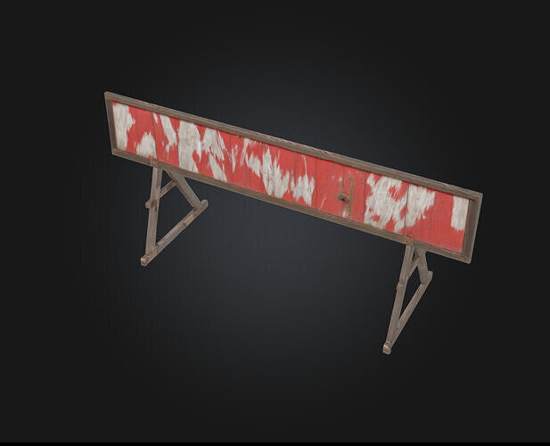Construction Barrier  Essential Safety Element for Work Zones 3D model 3