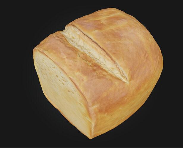 Loaf of Delight   Freshly Baked Charm for Visual Storytelling 3D model 2