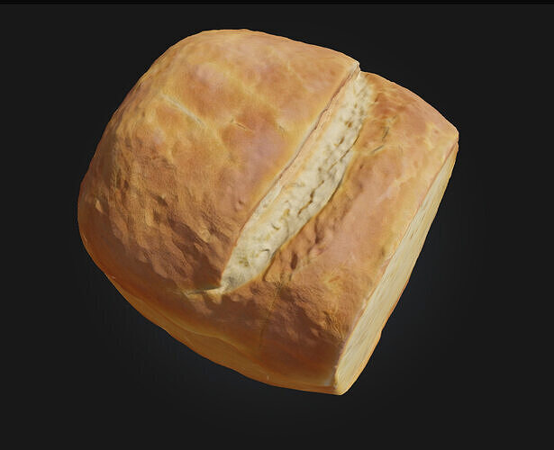 Loaf of Delight   Freshly Baked Charm for Visual Storytelling 3D model 5