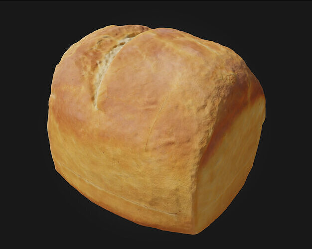 Loaf of Delight   Freshly Baked Charm for Visual Storytelling 3D model 4