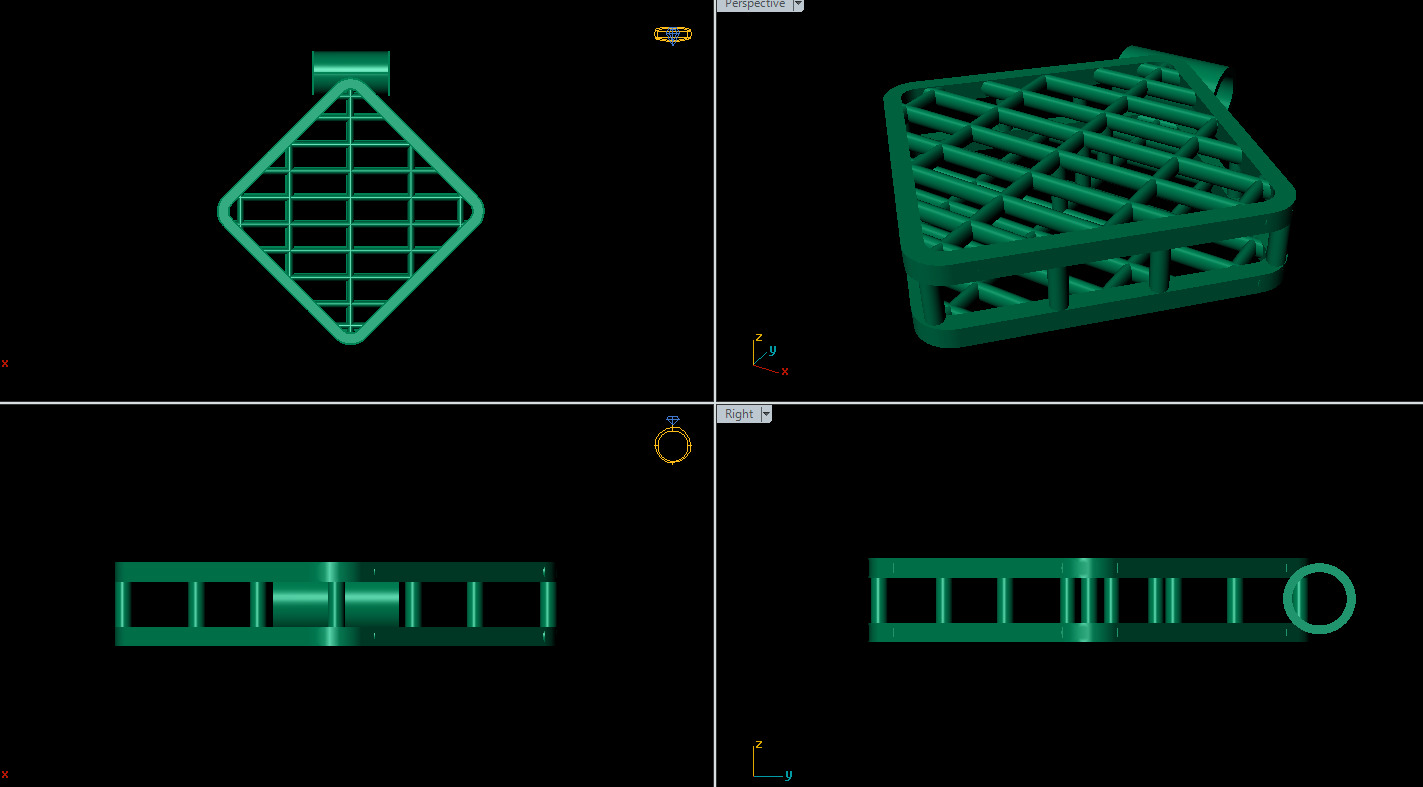 Direct Csting Pendant 3D print model_13