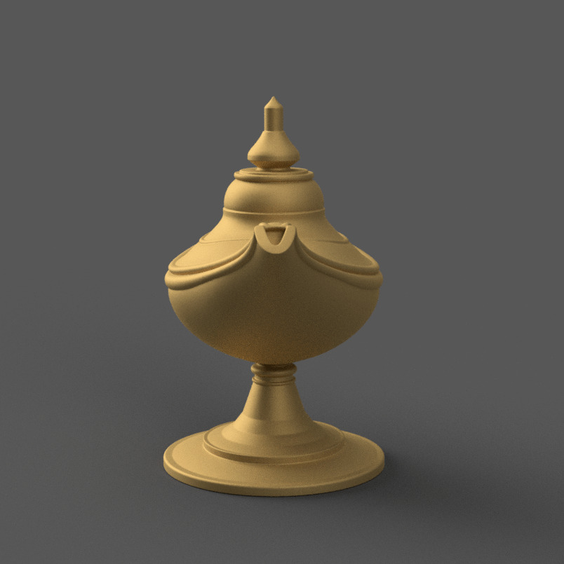 Magic Lamp 3D STL File for Unique Desk Decor 3D print model_2