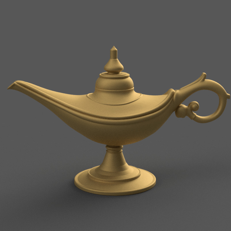 Magic Lamp 3D STL File for Unique Desk Decor 3D print model_4