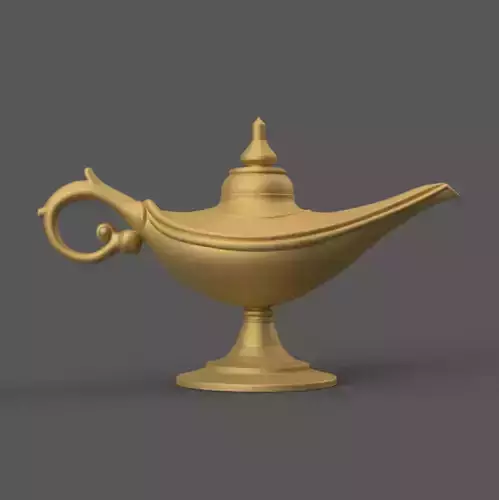 Magic Lamp 3D STL File for Unique Desk Decor
