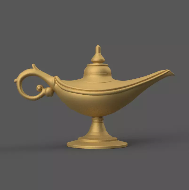 Magic Lamp 3D STL File for Unique Desk Decor 3D print model_0