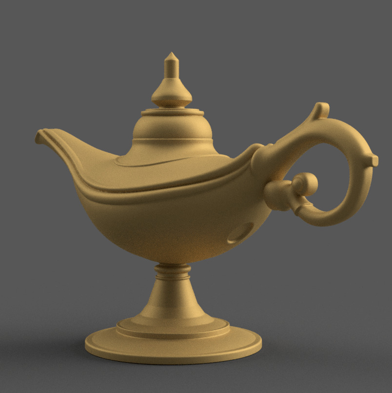 Magic Lamp 3D STL File for Unique Desk Decor 3D print model_5