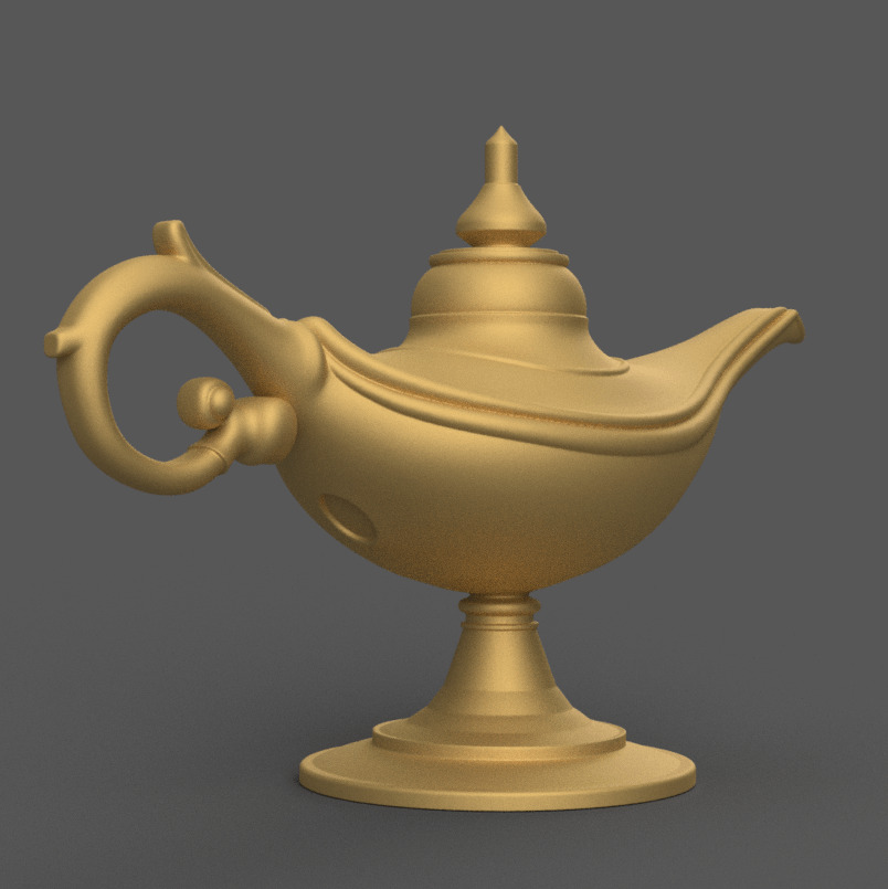 Magic Lamp 3D STL File for Unique Desk Decor 3D print model_7