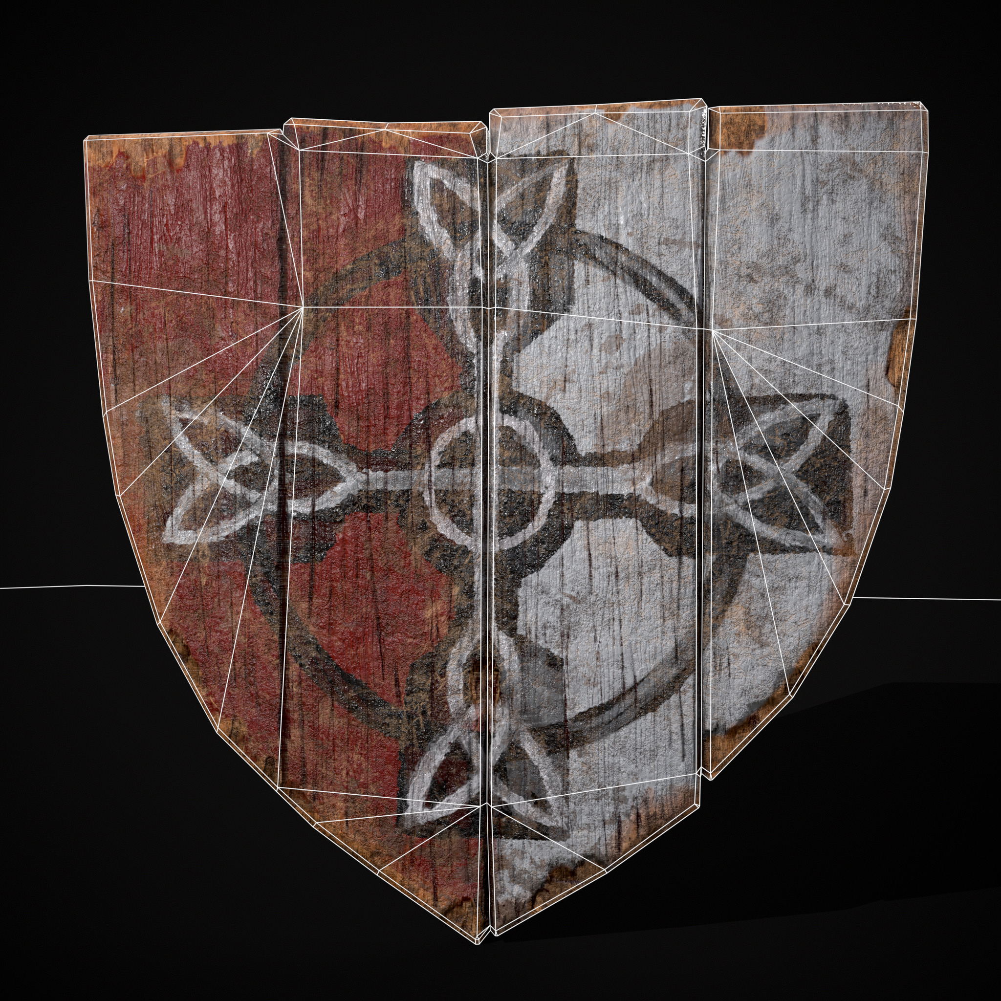 RW Cross Coat of Arms Low-poly 3D model_2