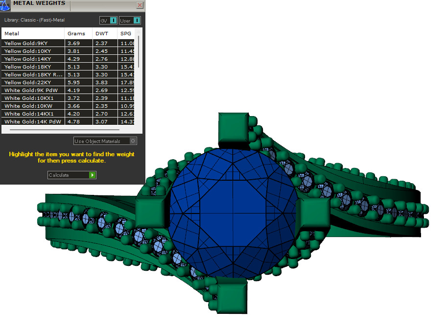 1 Ct Solitaire with pave 3D print model_2