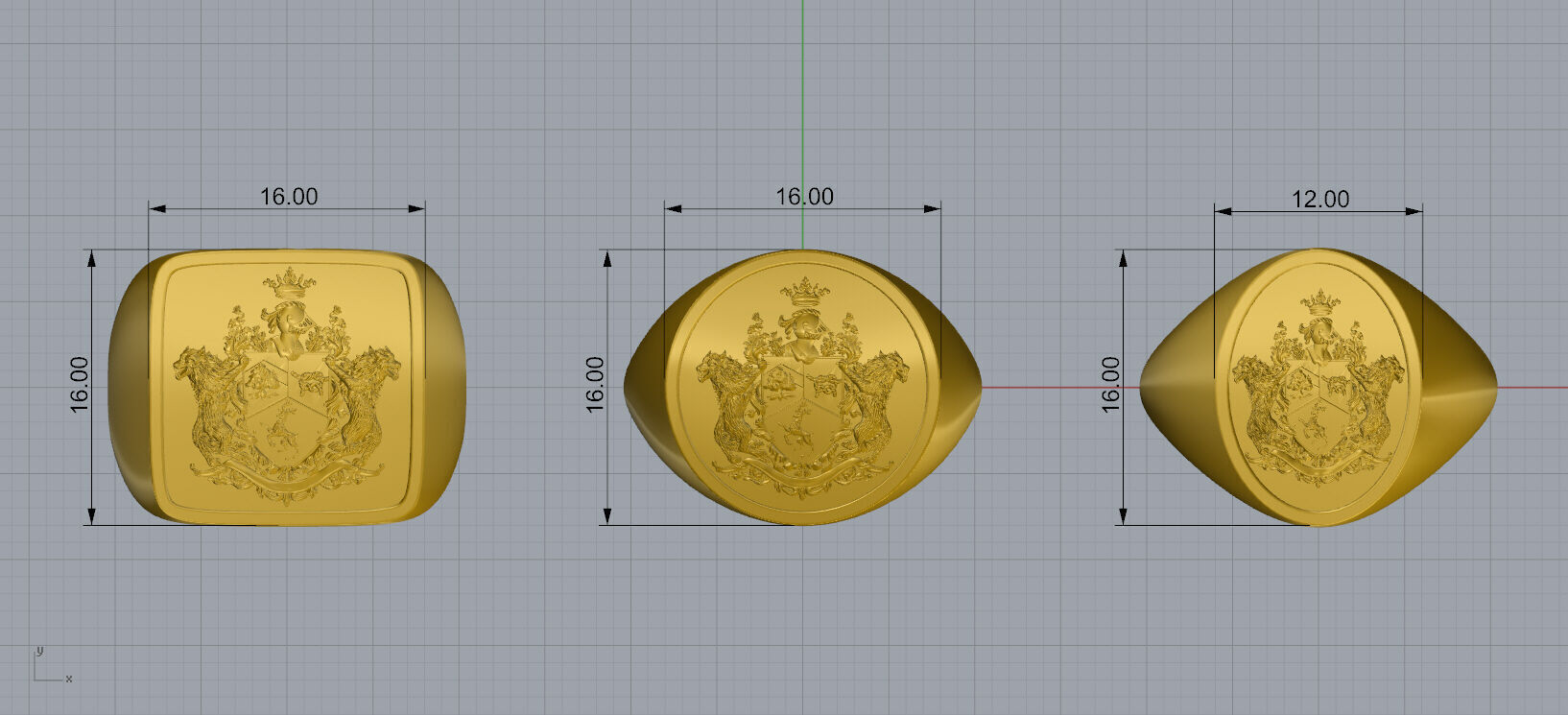 Wolfguard Emblem 3D print model_8