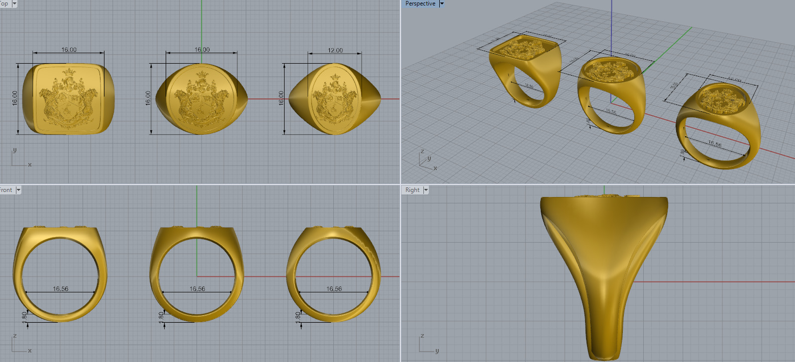 Wolfguard Emblem 3D print model_7
