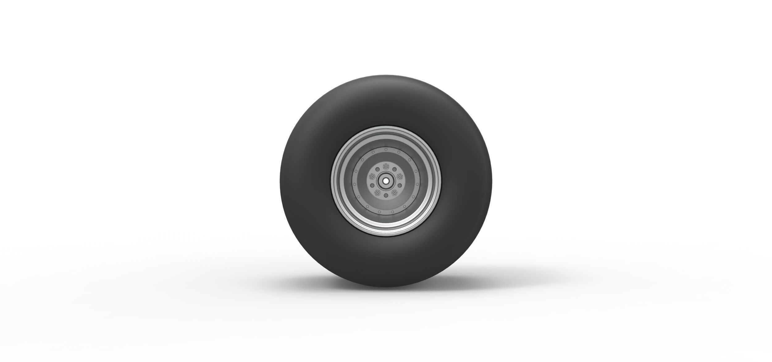 Rear wheel of Vintage Funny Car Scale 1 to 25 3D print model_4