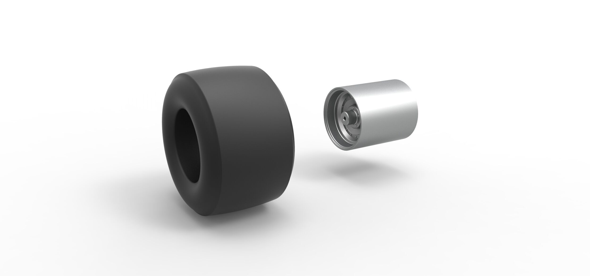 Rear wheel of Vintage Funny Car Scale 1 to 25 3D print model_9