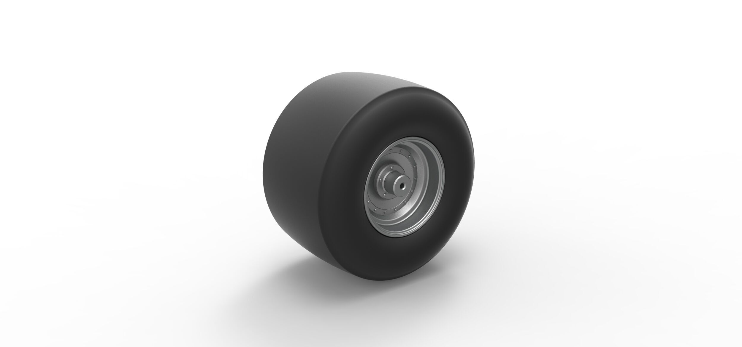 Rear wheel of Vintage Funny Car Scale 1 to 25 3D print model_7