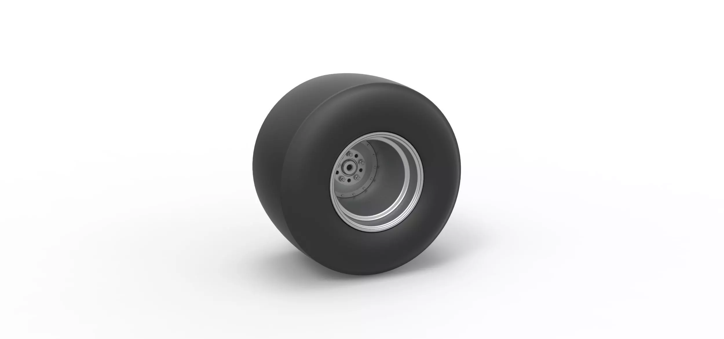 Rear wheel of Vintage Funny Car Scale 1 to 25 3D print model_0