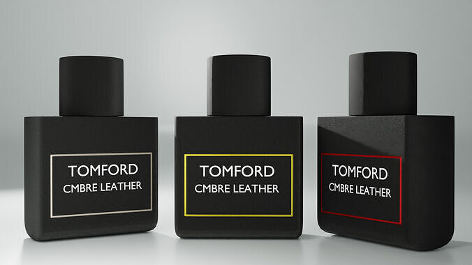 Tom Ford Ombre Leather Perfume Bottle  Realistic  Free 3D model