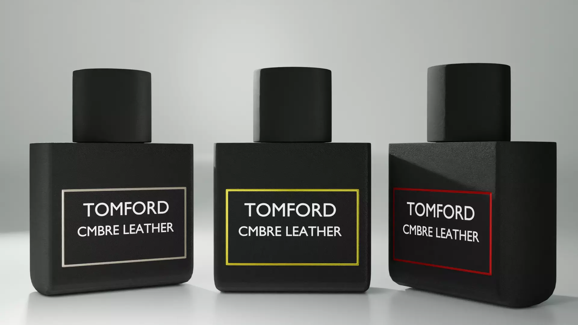 Tom Ford Ombre Leather Perfume Bottle Realistic Free 3D model