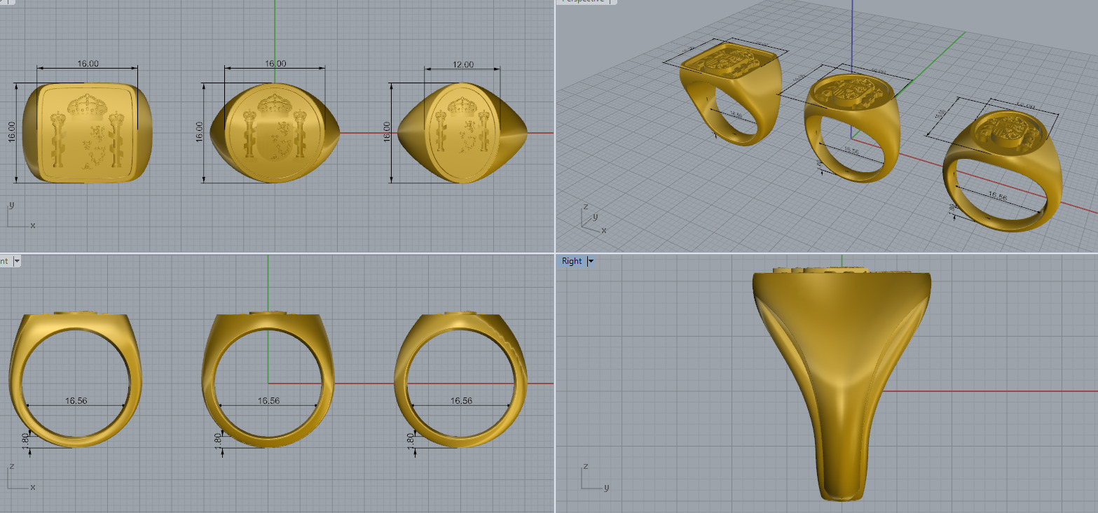 Emblema Real of Spain 3D print model_8