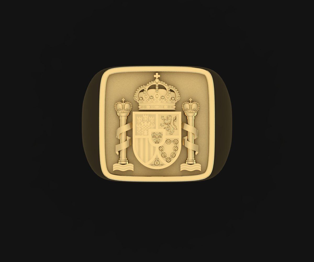 Emblema Real of Spain 3D print model_6