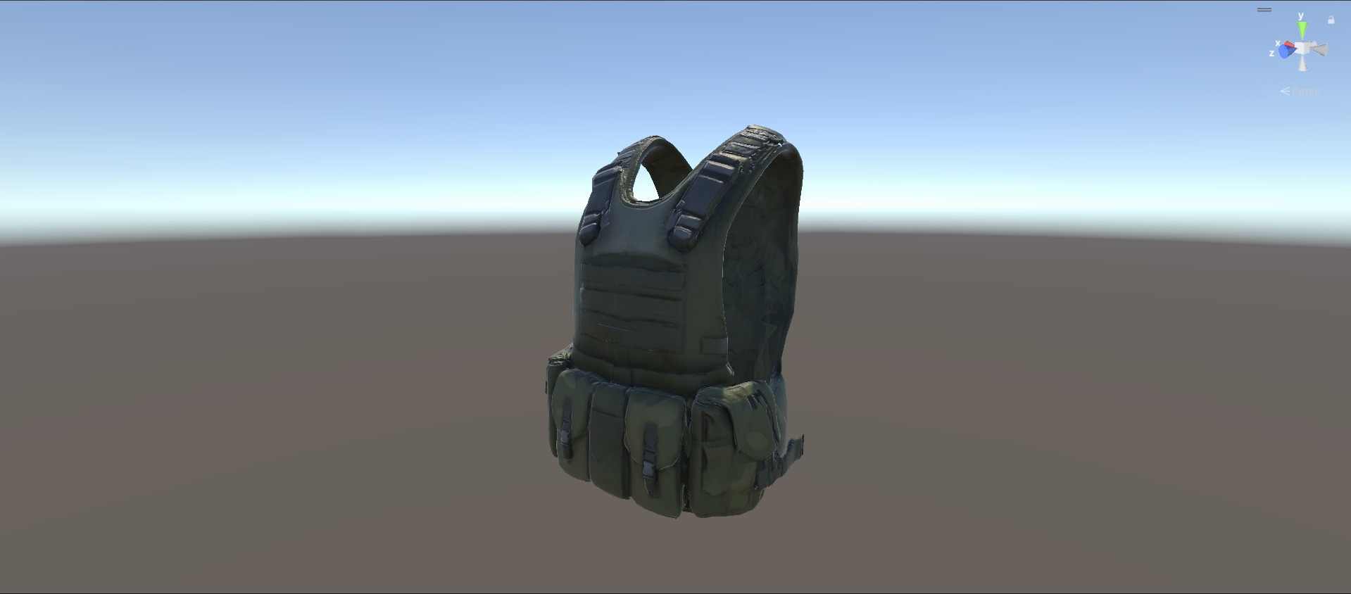 3D  Military Vest Model With Textures Low Poly And High Poly Low-poly 3D model_3