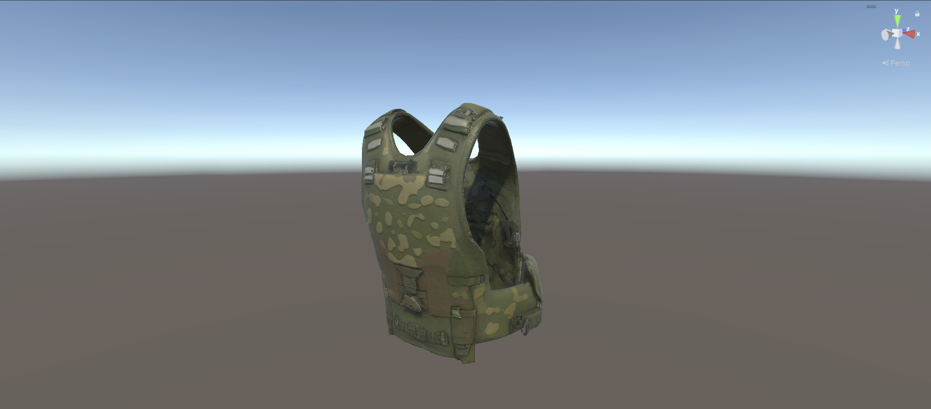 3D  Military Vest Model With Textures Low Poly And High Poly Low-poly 3D model_1