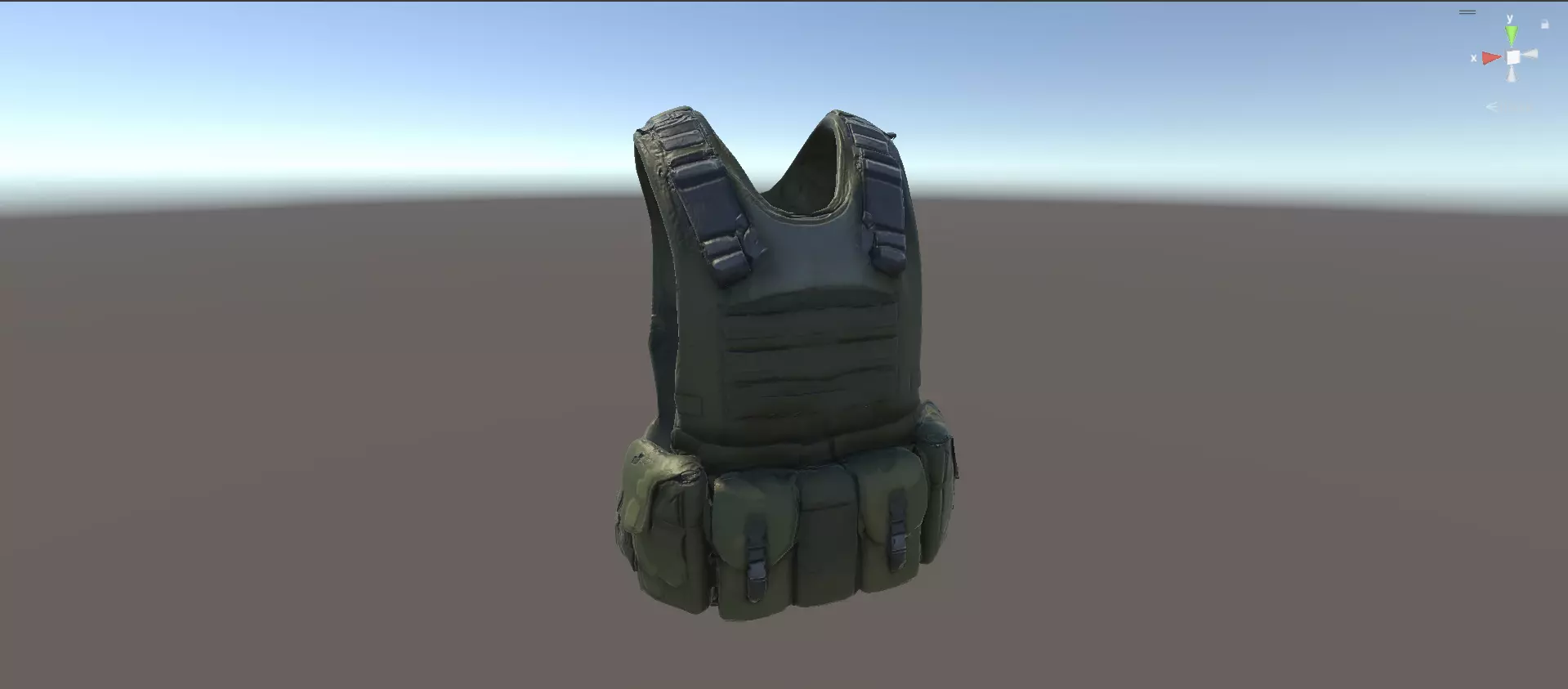 3D  Military Vest Model With Textures Low Poly And High Poly Low-poly 3D model_0