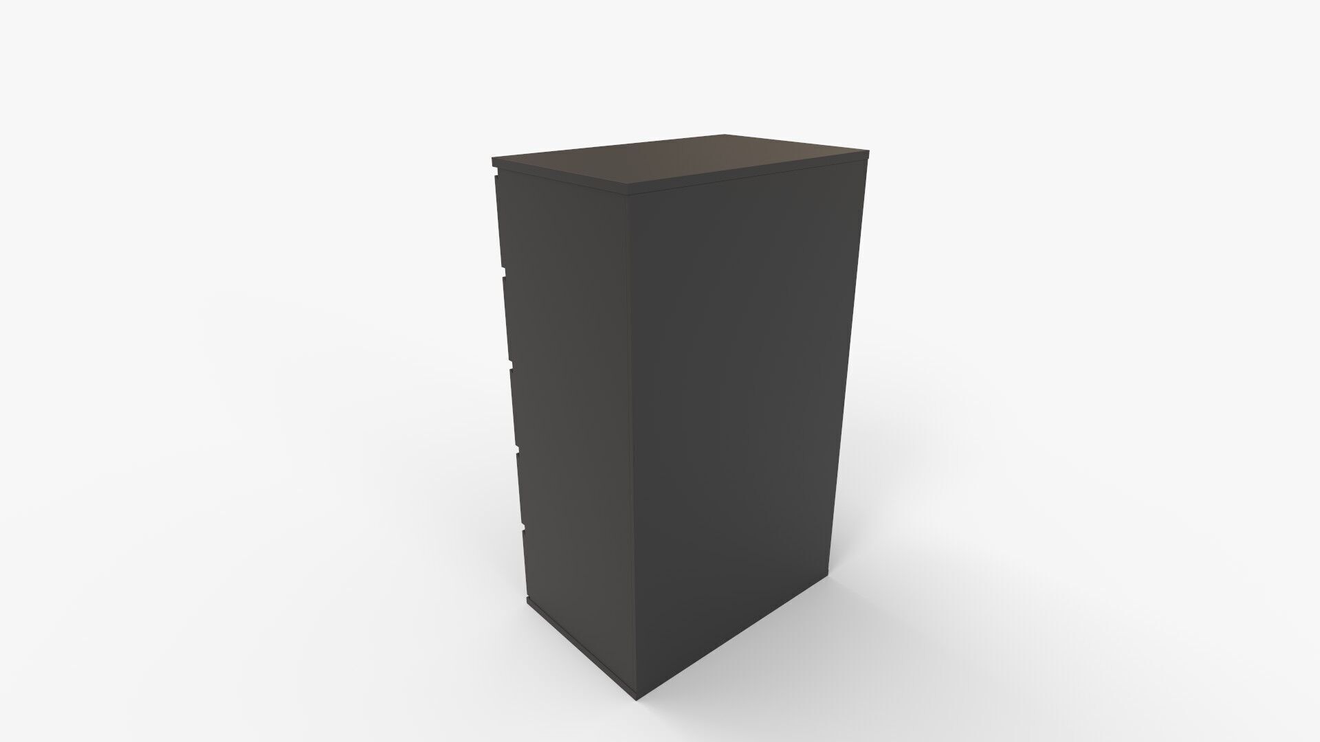 Vida Designs Denver Five Drawer Chest of Drawers Storage 3D model_4