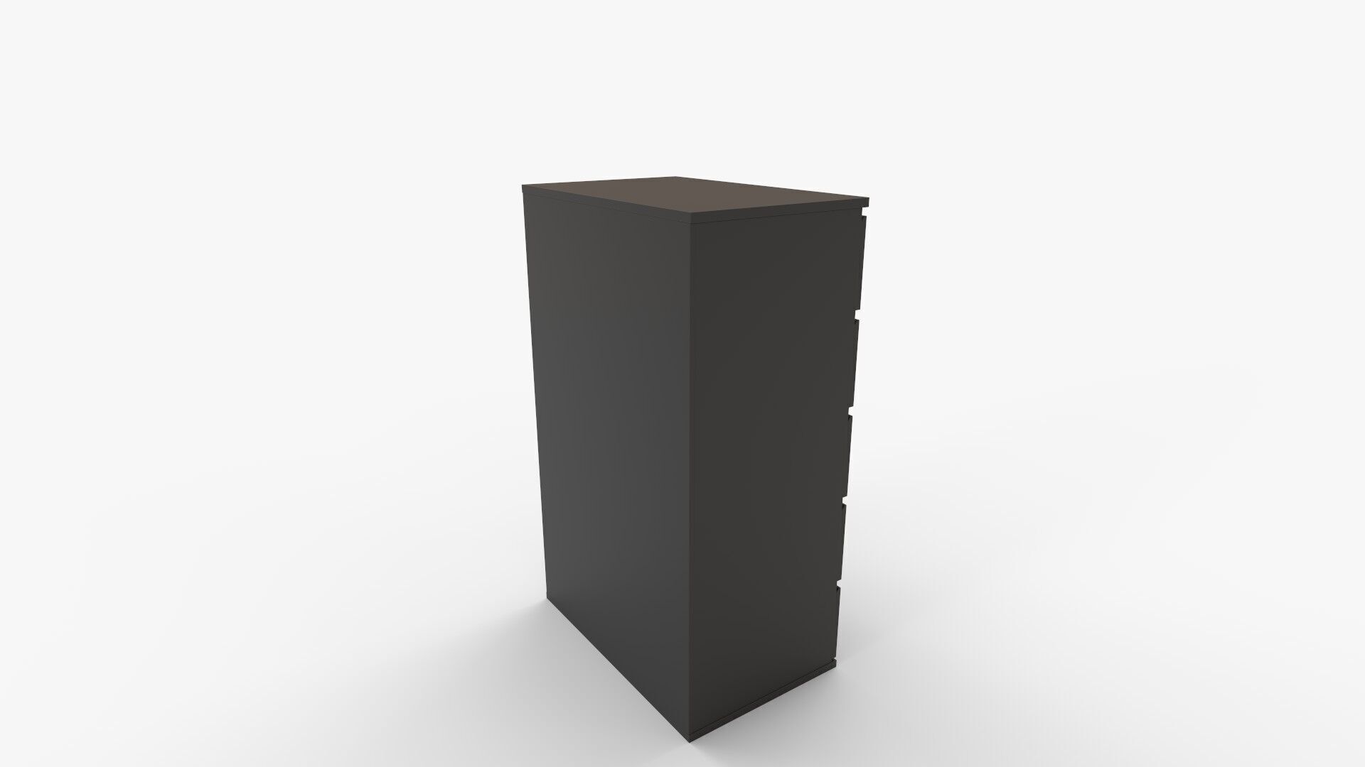 Vida Designs Denver Five Drawer Chest of Drawers Storage 3D model_2