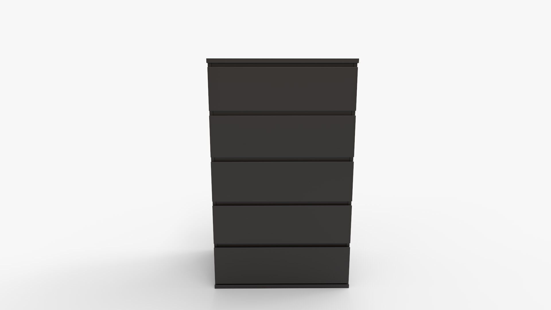 Vida Designs Denver Five Drawer Chest of Drawers Storage 3D model_9