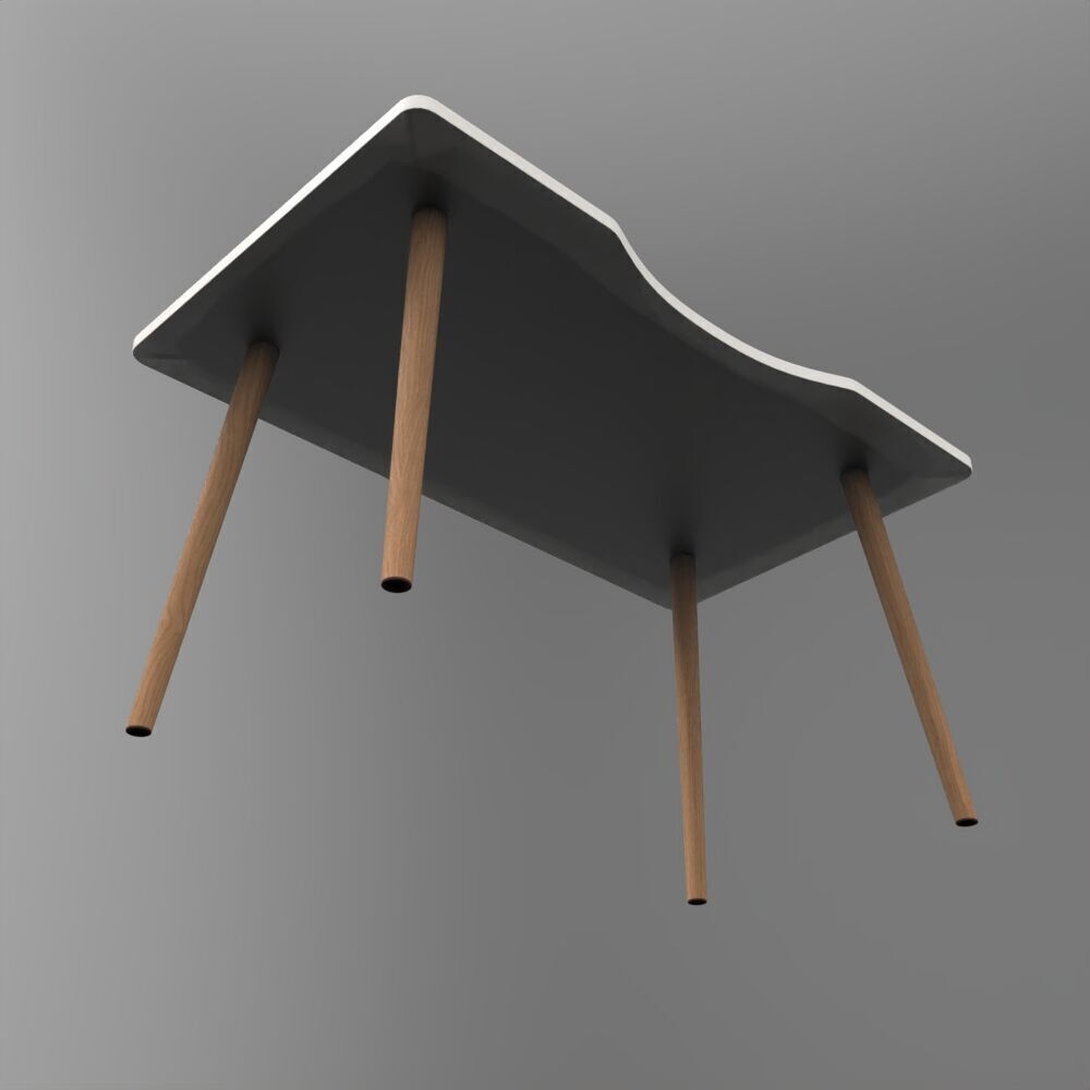 Table078 Low-poly 3D model_3