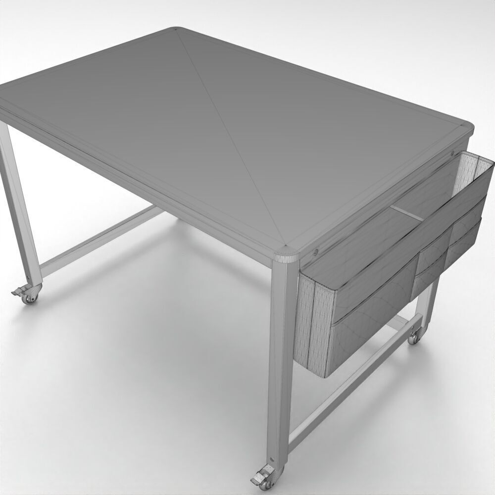 Table076 Low-poly 3D model_8