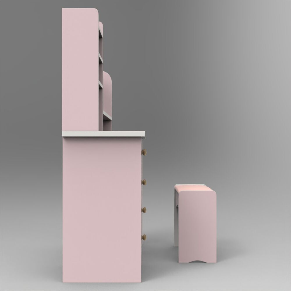 dressing table Low-poly 3D model_3