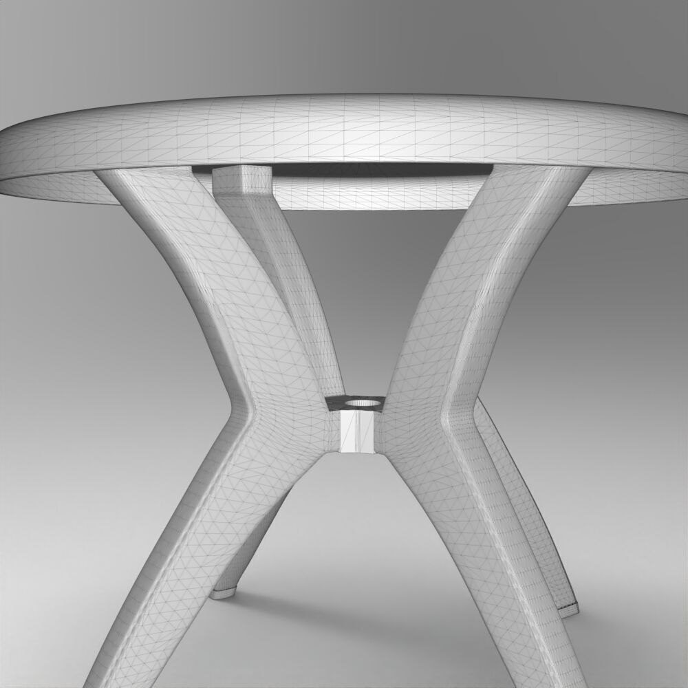 Table067 Low-poly 3D model_5