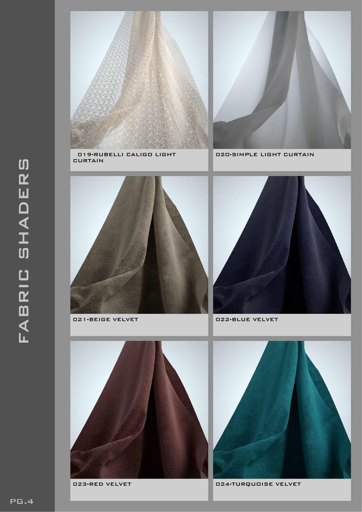 Shaders for VrayforC4D - Bundle 01 Fabric 3D model_5