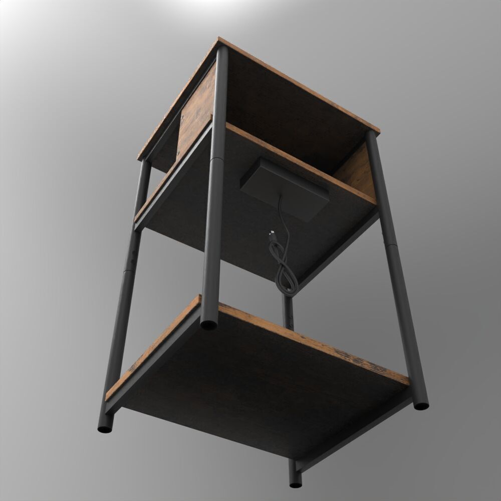 Table059 Low-poly 3D model_7