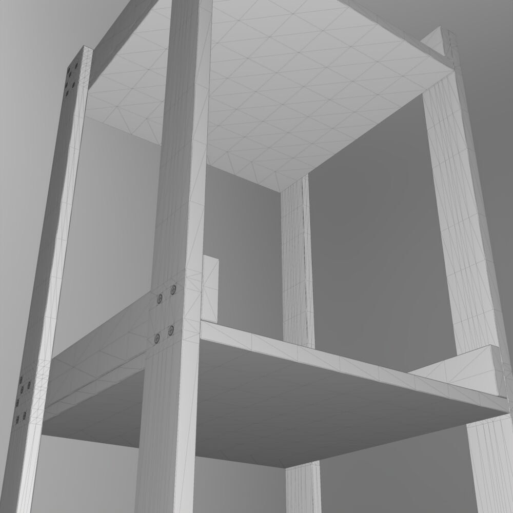 Table057 Low-poly 3D model_8