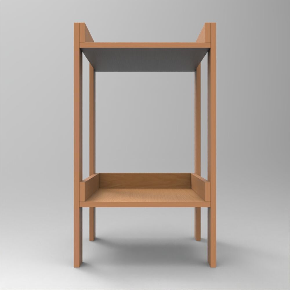 Table057 Low-poly 3D model_2