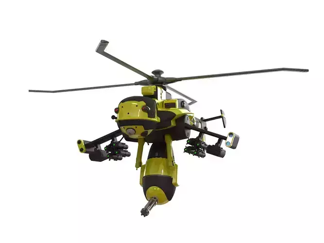 Ghost in the Shell Jigabachi AV Attack Helicopter 3D print model